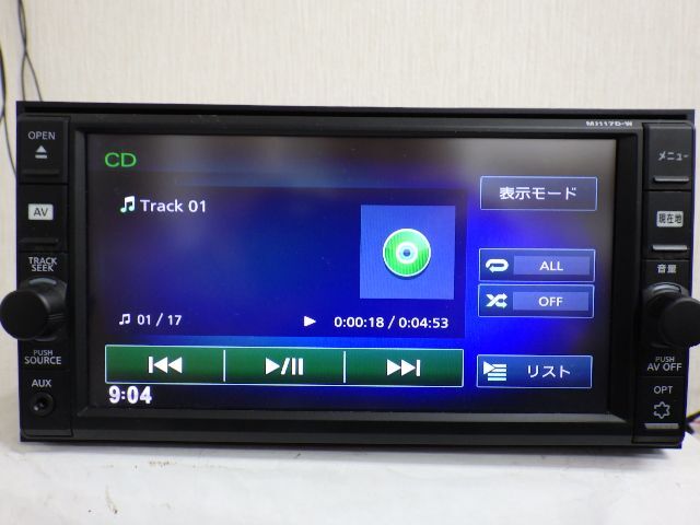 ☆2020年★日産純正ナビ★MJ117D-W Bluetooth フルセグ CD SD ラジオ AUX USB i-Pod WALKMAN ケンウッド_画像6