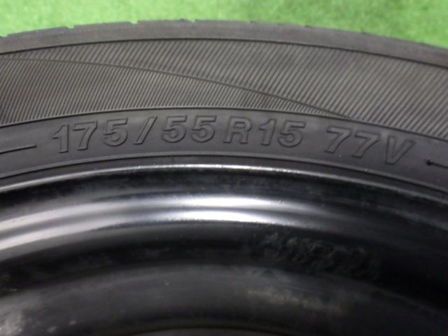 ★アイ★ヨコハマ ブルーアース 1本175/55R15 ミツビシ 純正 スチール 鉄チン 100 4H 54mm 15インチ5.0Jの画像4