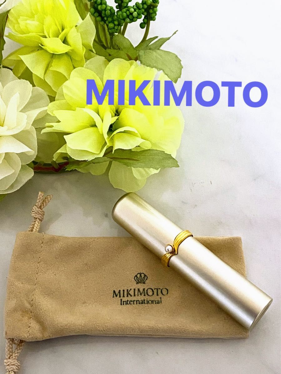 【未使用品】MIKIMOTO ミキモト 真珠付き チークブラシ フェイスブラシ