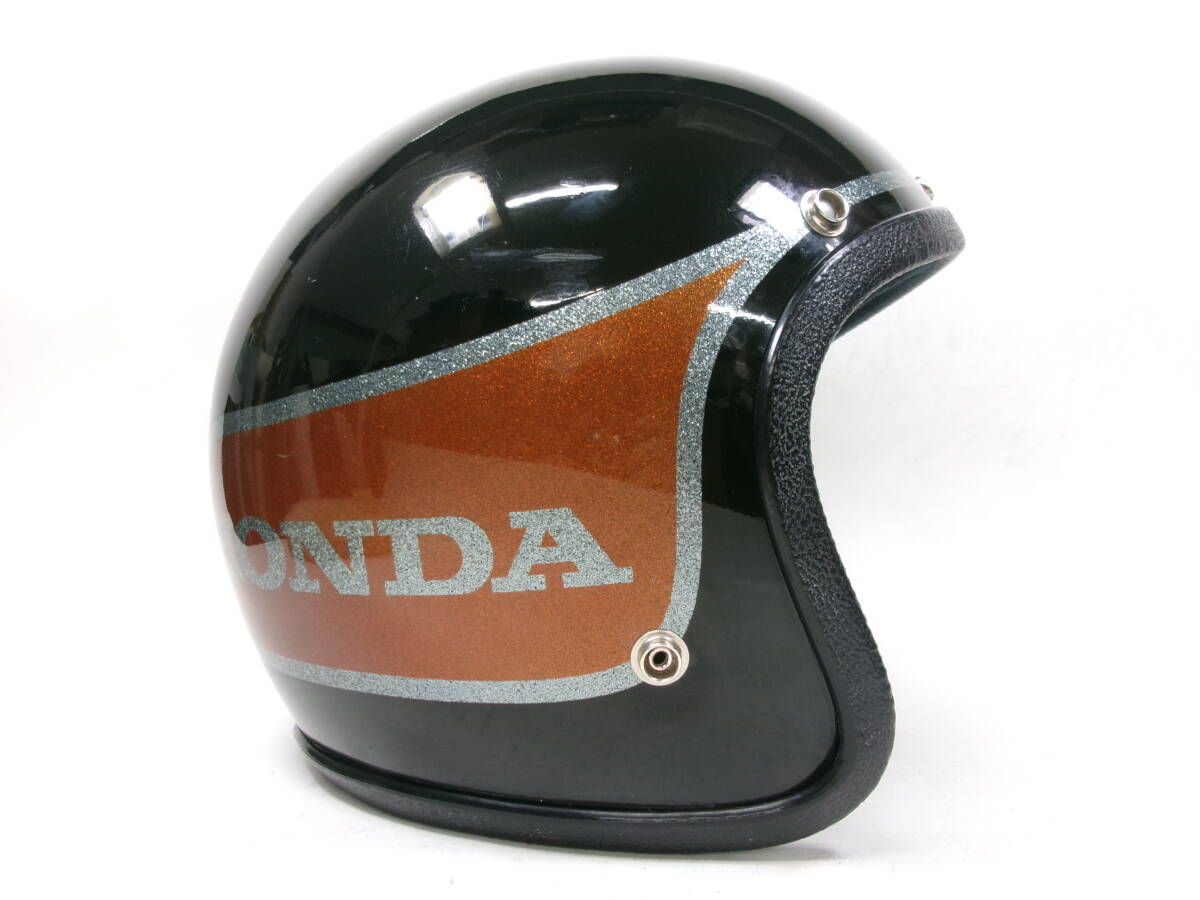 S shell!70s NJL / HONDA jet helmet eyes deep has processed .M*70 period Honda Cub CB400 CB550 CB750 NORCON GRANT GP-2 FURY BELL 500TX