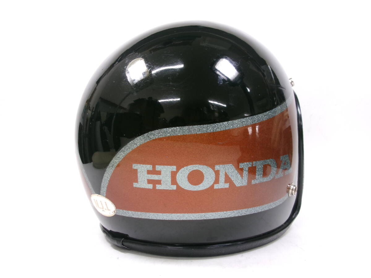 S ракушка!70s NJL / HONDA шлем глаз глубокий обработанный .M*70 годы Honda Cub CB400 CB550 CB750 NORCON GRANT GP-2 FURY BELL 500TX