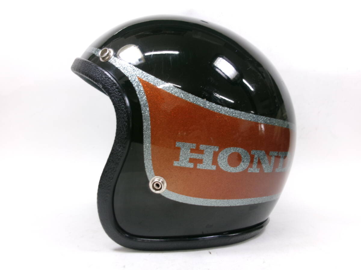 S shell!70s NJL / HONDA jet helmet eyes deep has processed .M*70 period Honda Cub CB400 CB550 CB750 NORCON GRANT GP-2 FURY BELL 500TX