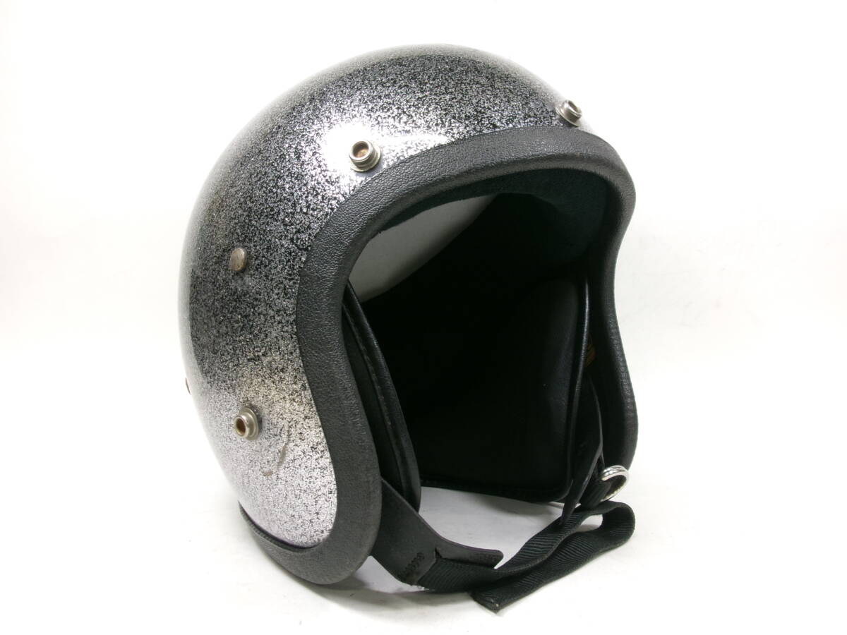 Sシェル！70s LSI-4150 ジェットヘルメット 目深加工済み M ★70年代 BELL 500TX BUCO ビンテージヘルメット フルマー GRANT セーフテックの画像6