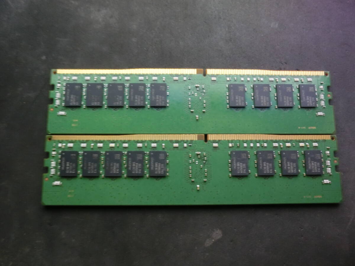  память 16GB 1Rx4 DDR4 PC4-2666V 16GB×2 листов итого :32GB сервер Samsung samusung 2