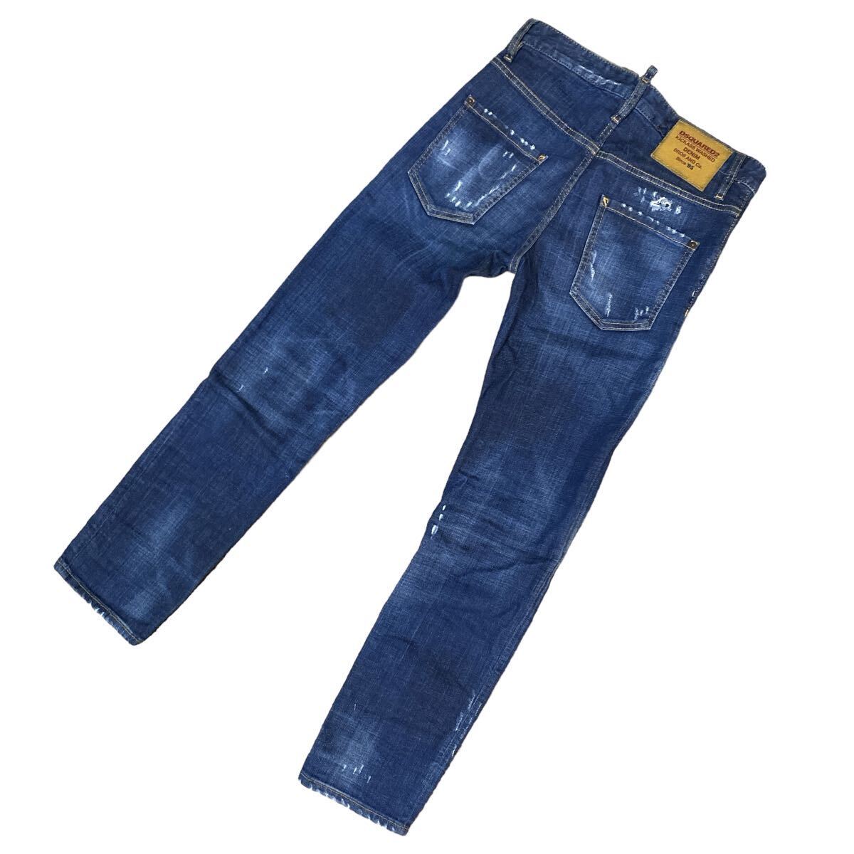 美品DSQUARED2 Run Dan Jean ストレッチデニム　ダメージ加工 42_画像5