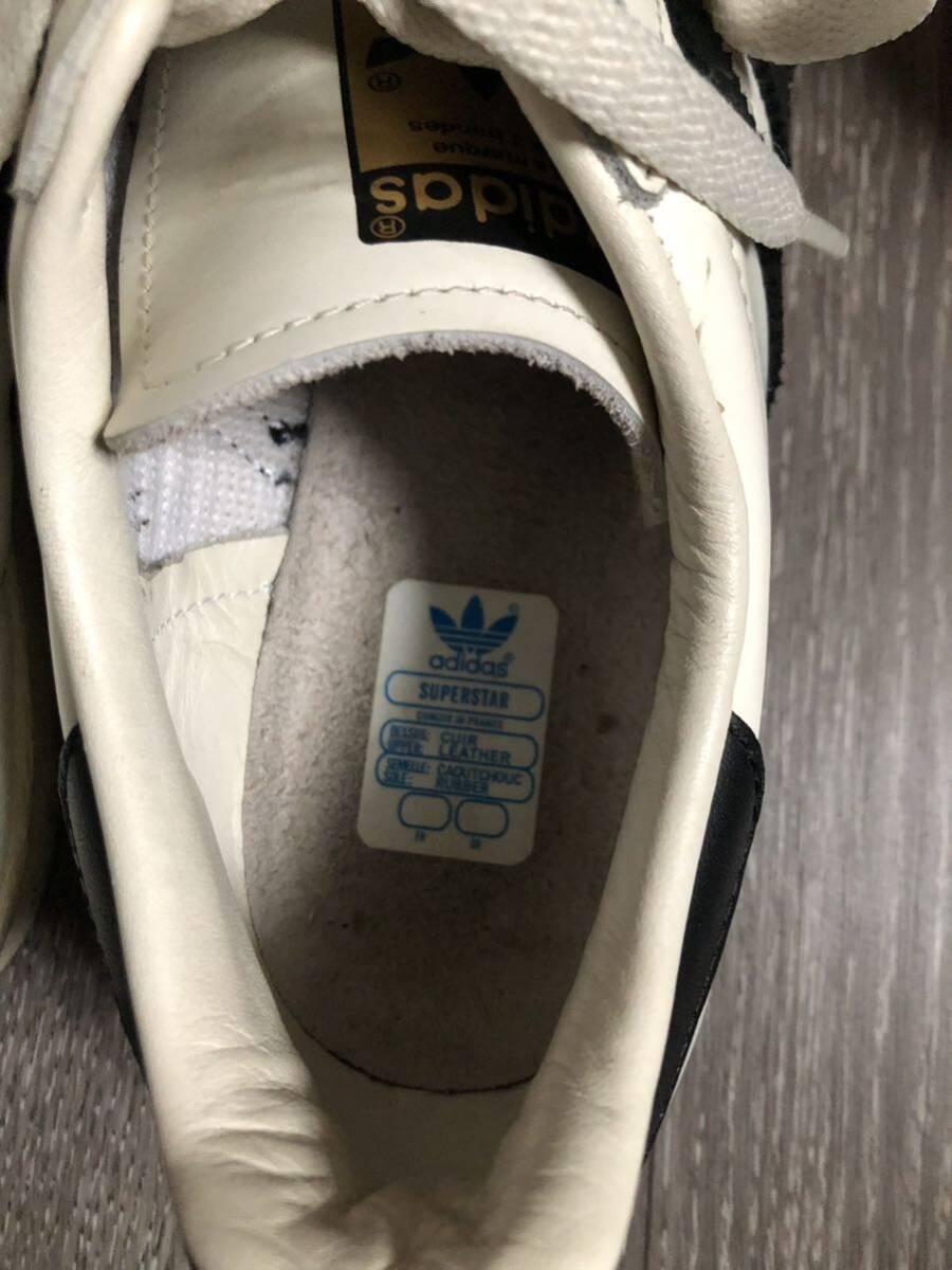 アディダスオリジナルス adidas originals SUPERSTAR 80s VINTAGE DX 26.5 スーパースター レザー ホワイト B25963_画像7