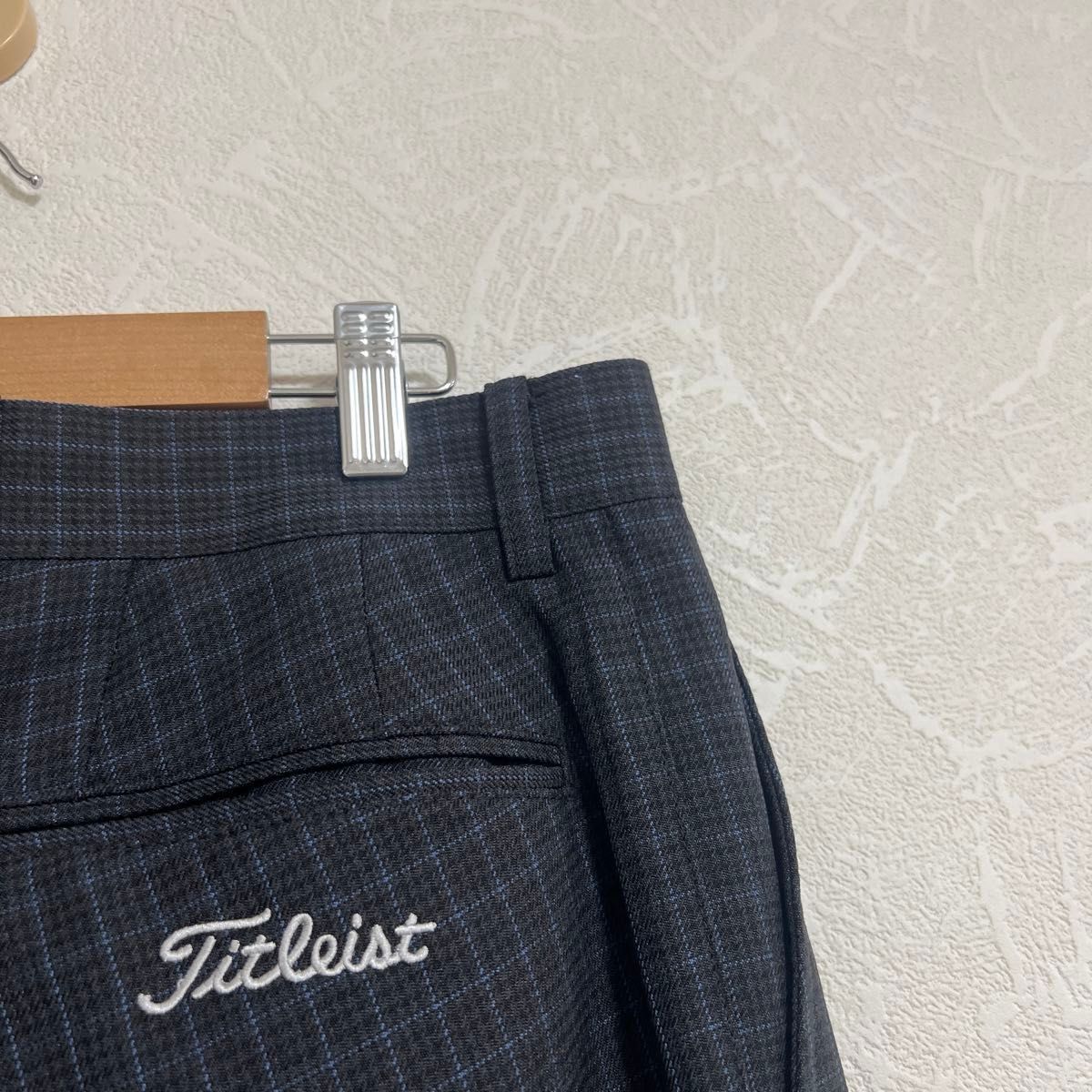 Titleist タイトリスト　チェック柄　ゴルフパンツ　グレー　ウエスト82