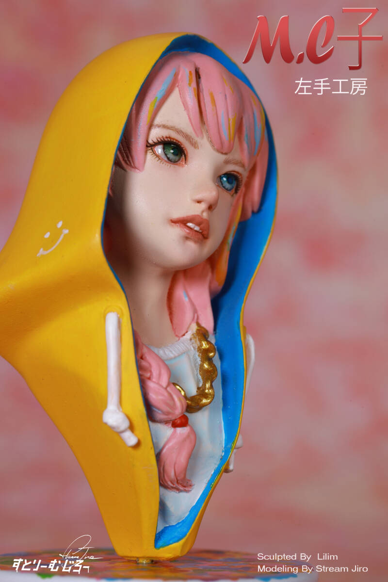 左手工房　M.C子 ノンスケール リアルフィギュアガレージキット塗装済完成品_画像1