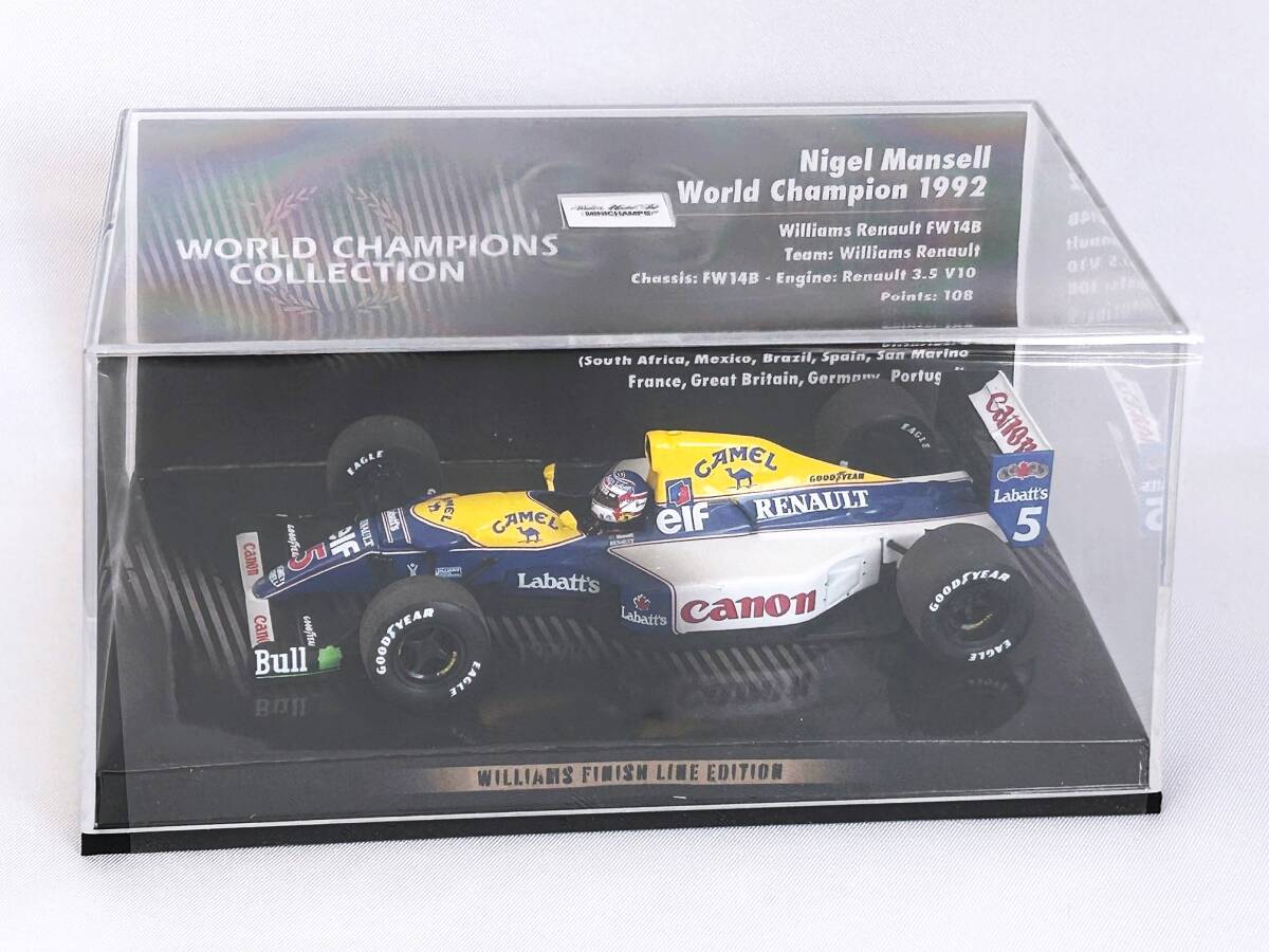 1/43 ウイリアムズ ルノー FW14B N.マンセル ウェザリング キャメル仕様の画像6