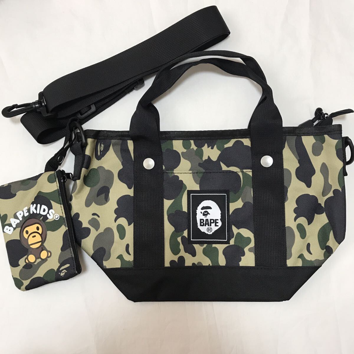 ベイプ　キッズ　バイ　ア　ベイシングエイプ　BAPE KIDS A BATHING おさんぽトート&ミニ財　宝島社付録_画像6