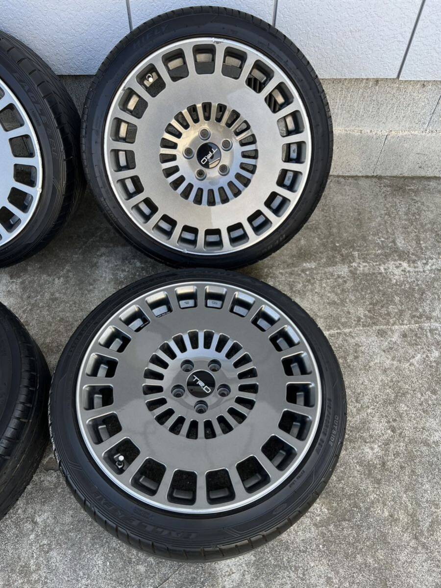 TRD TF8 ホイール タイヤ付4本 18x7.5 5H +48 100 Yahoo!オークション - TRD TF8 18×7.5J+48 5H PCD100 18インチ