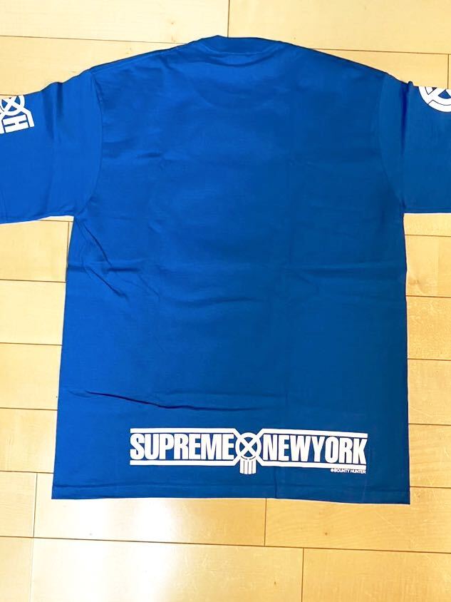 Supreme/Bounty Hunter Skulls Tee 2023AW Blue Mサイズ 新品未使用 直営店購入の画像4