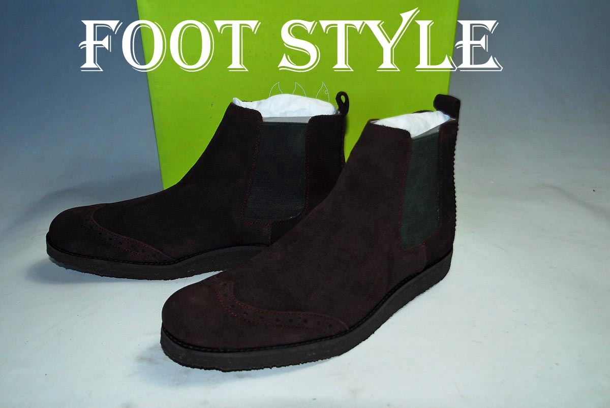 ◆DSCA◆驚愕の最終価格 完全売切り 他でも出品中★FOOT STYLE 定価11000円 本革 44 ★サイドゴアブーツ 名作ベストセラー 抜群の履き心地_画像1