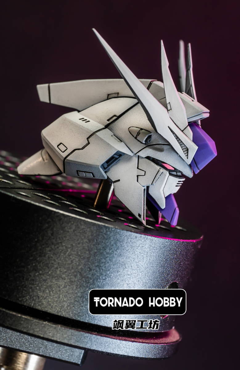 TORNADO HOBBY 1/100 MG Hi-νガンダム ハイニュー 用 ヘッドパーツ 色付き 3Dプリント品 改造 未組立 新品 Hk-17_画像3