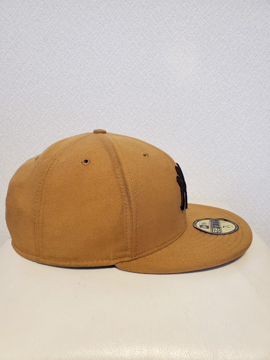 NEWERA　ニューエラ　ヤンキース　キャップ　ベージュ　59 FIFTY　7 5/8 60.6cm_画像5