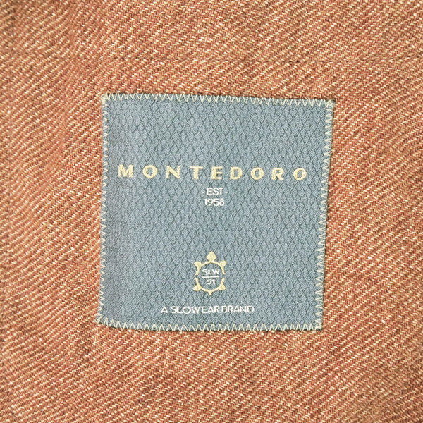 ＊60%OFF新品 モンテドーロ MONTEDORO 春夏 メンズ アンコン ジャケット 定価110,000円(税込) サイズ50(XL) ネイビー 麻 MJK1400XL_画像9