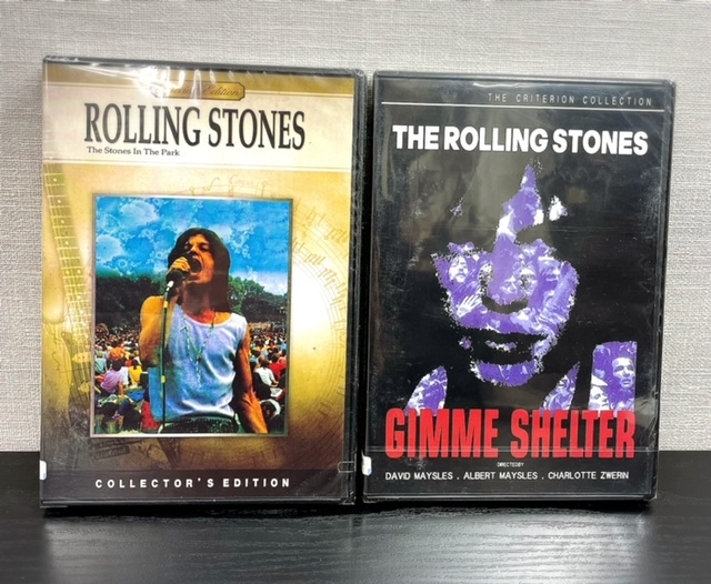 新品未開封 ROLLING STONES ローリングストーンズ DVD 2枚セット GIMME SHELTER The Stone In The Park ミック ジャガー キース リチャーズの画像1