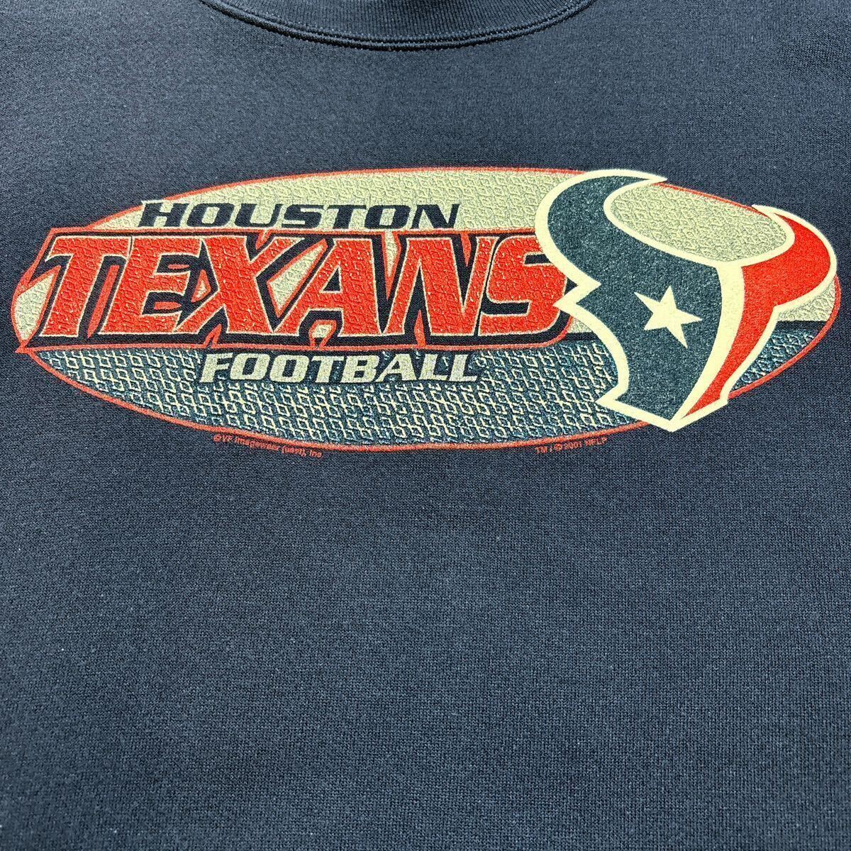00s NFL Houston Texans ヒューストン・テキサンズ プリント スウェット トレーナー L USA古着 アメリカ古着_画像5
