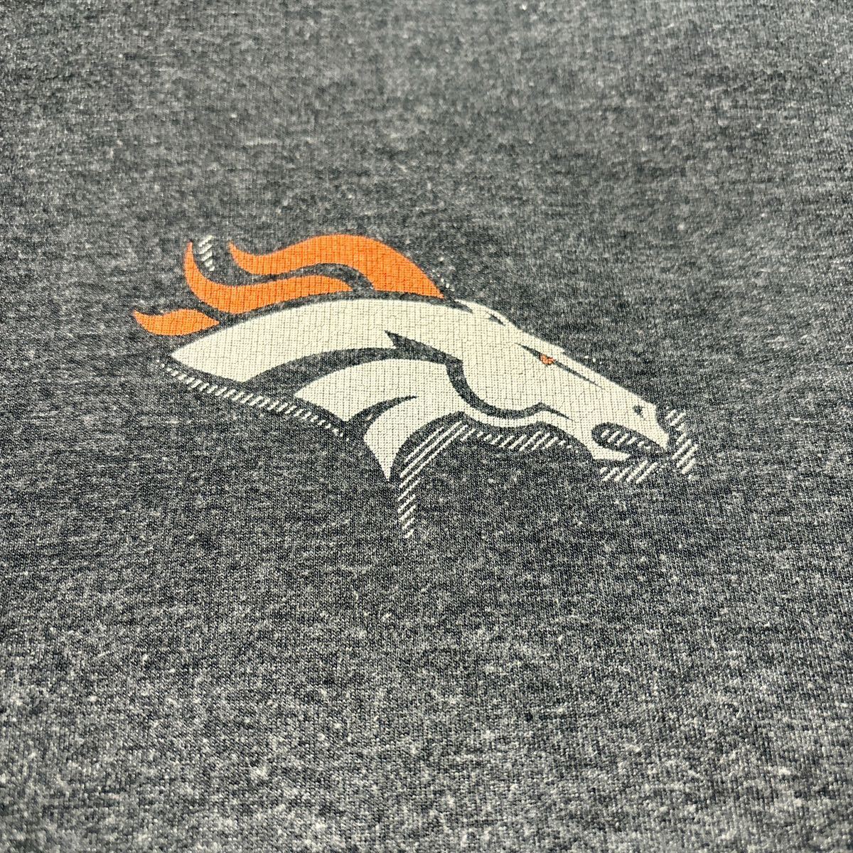 47Brand NFL Denver Broncos デンバー・ブロンコス プリント ハーフジップ スウェット トレーナー XL USA古着 アメリカ古着_画像5