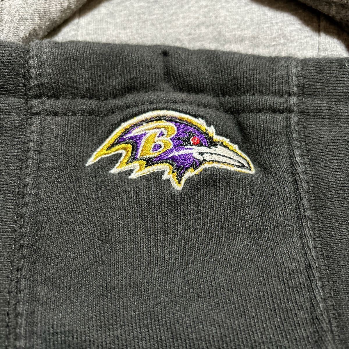 NFL Baltimore Ravens ボルチモア・レイブンズ スウェット パーカー L USA古着 アメリカ古着_画像6