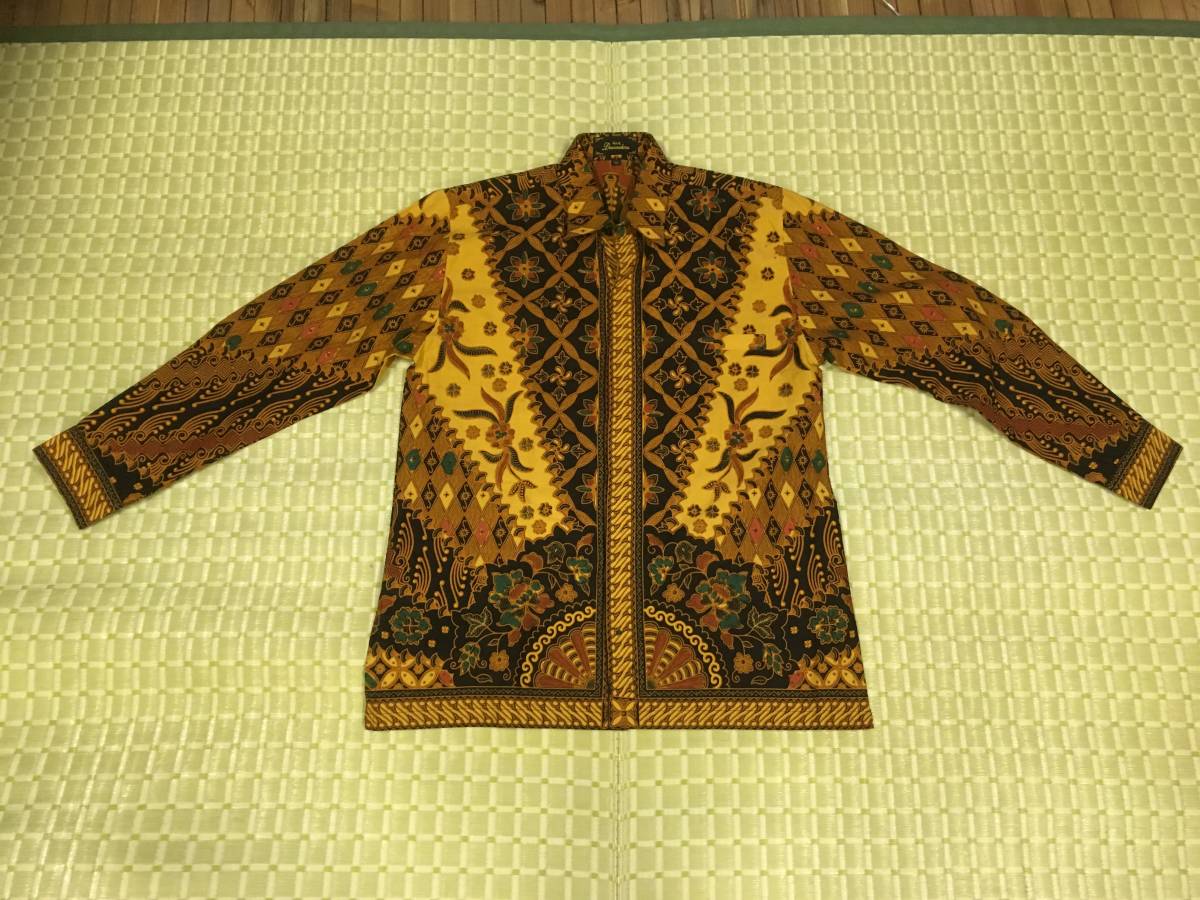 DEWANDARU BATICte one daru*batik rare long sleeve tradition industrial arts many color old clothes LL
