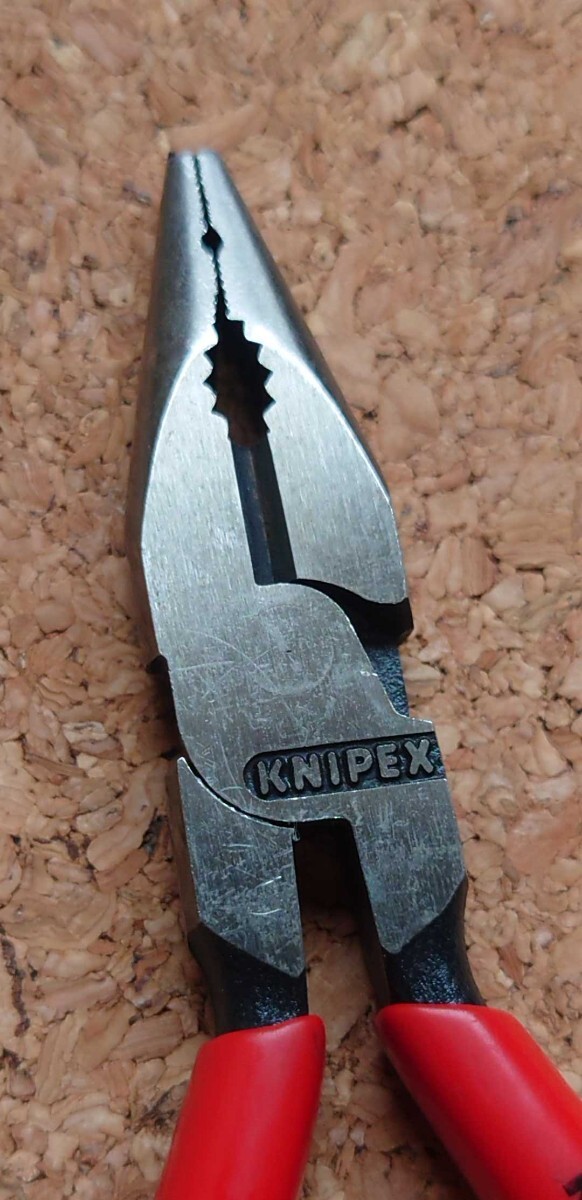 KNIPEX 08 21 145 コンビネーションプライヤー ショートニードルノーズタイプ ドイツ製 希少モデル クニペックス_画像3