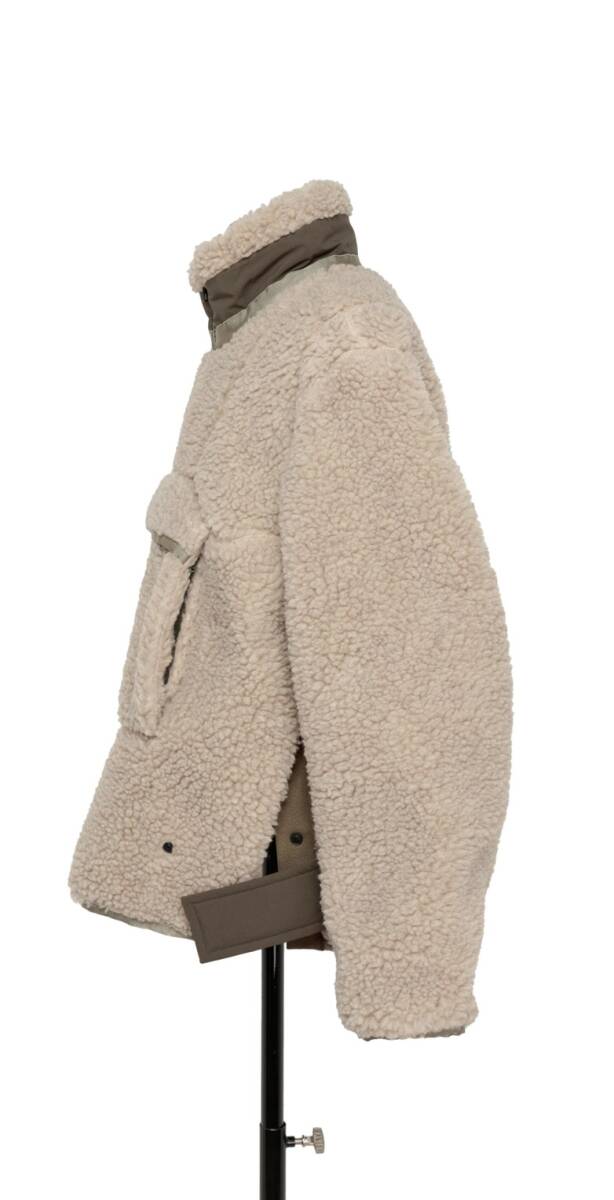 23aw Sacai Faux Shearling Pullover サカイ フリース プルオーバー　アクロニウム　Carhartt_画像5