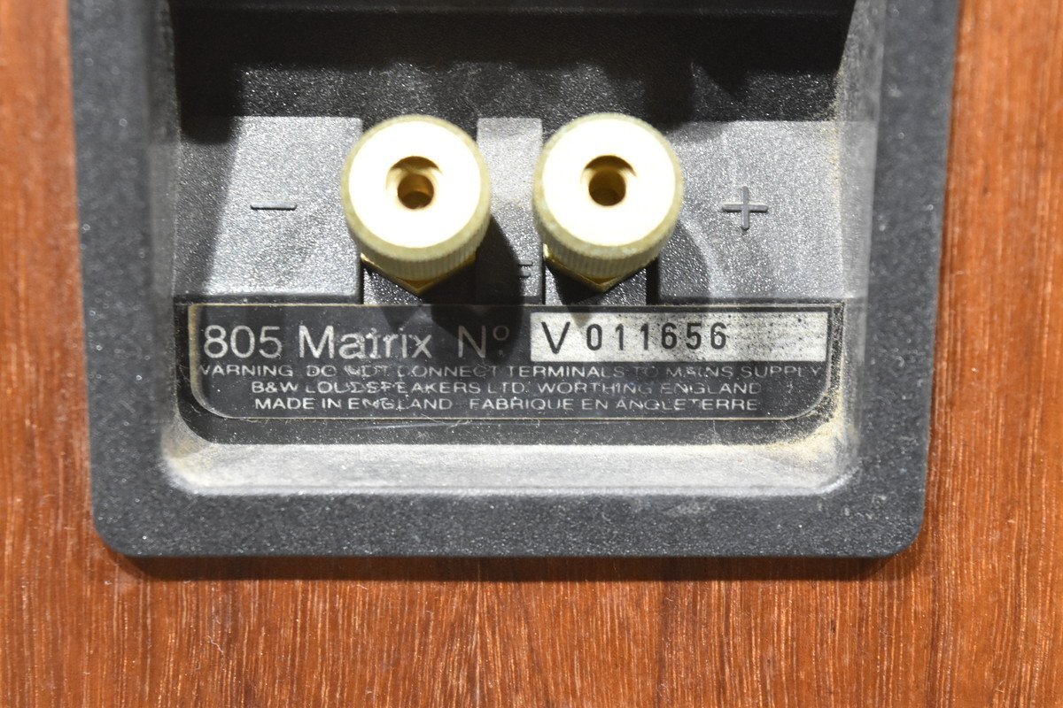 B&W スピーカーペア 805 Matrixの画像8