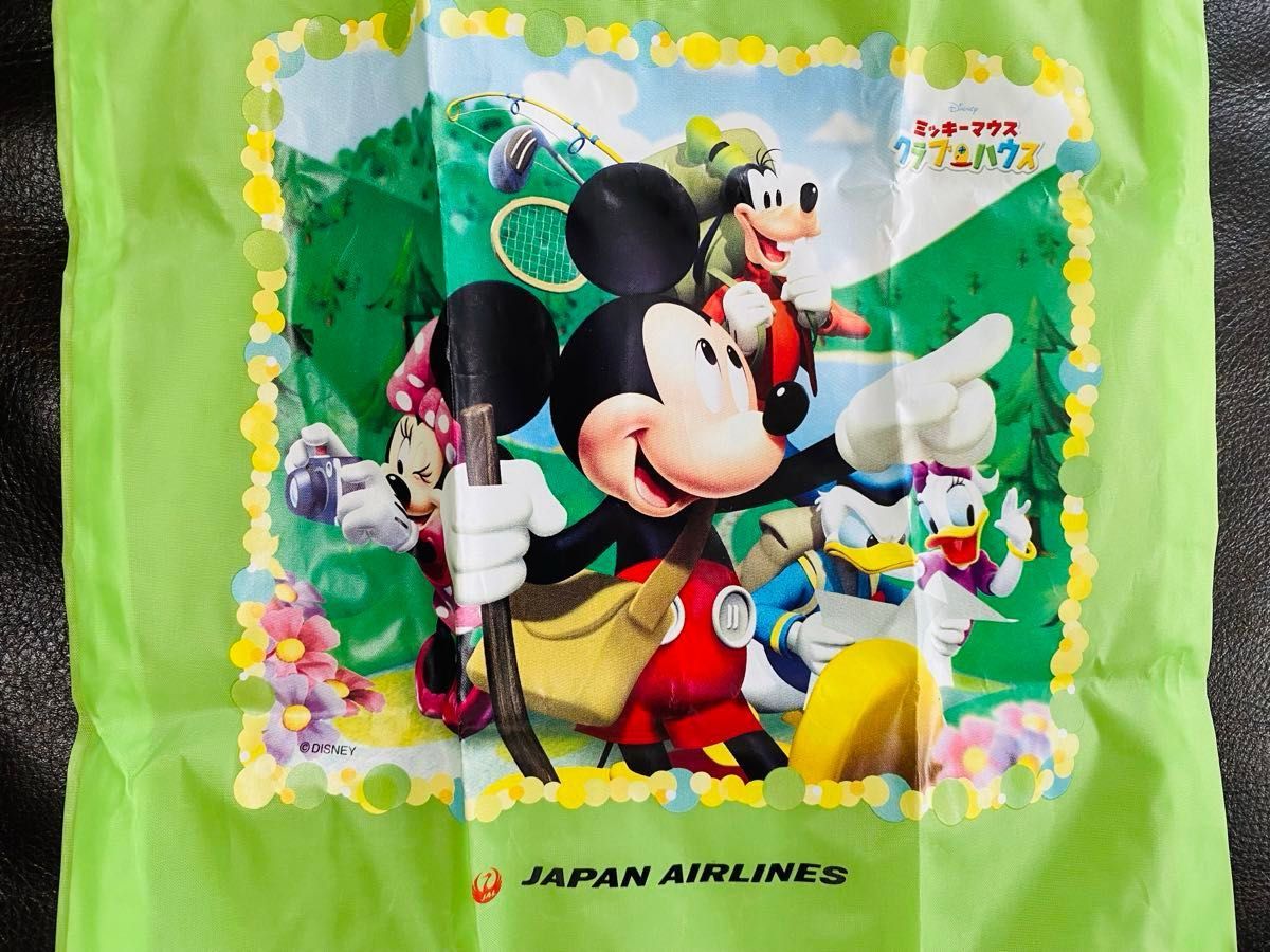 ◆非売品◆希少◆ミッキー、ミニー、ドナルド、プルート◆ ディズニー大人気キャラクター JAL 日本航空　エコバック③