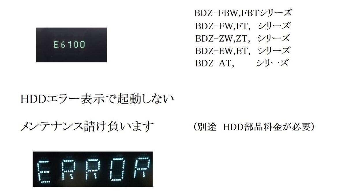 SONY 　BDZ 　ブルーレイレコーダー　HDDエラー 修理請け負います。　046　　　_画像1
