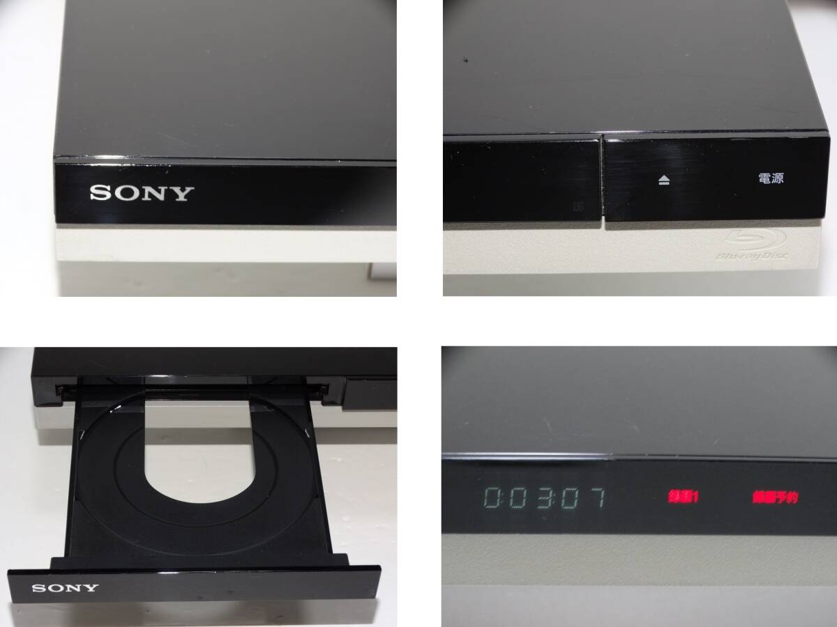 動作良好★SONY BDZ-ZT1000 / HDD 1TB / 3番組同時録画 / 外付HDD対応 / 3D対応 / 無線LAN内蔵 / ブルーレイレコーダー★整備品 2017年製_画像4