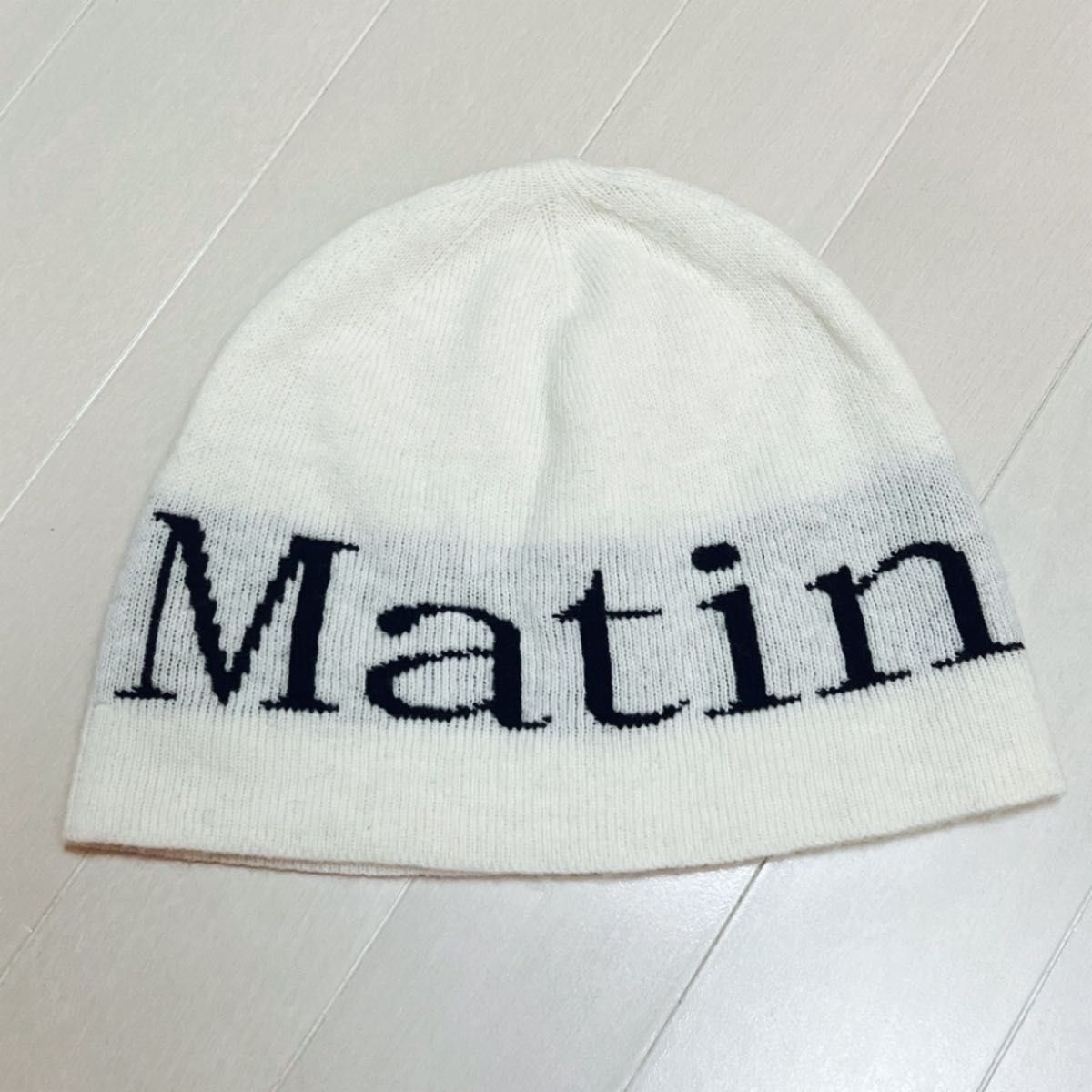 Matin kim マーティンキム ビーニー ホワイト - 帽子 Matin kim マーティンキム ビーニー ホワイト - 帽子