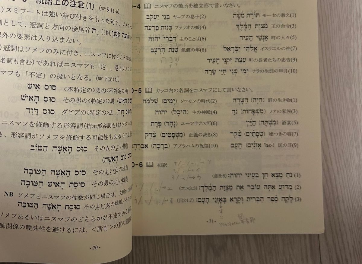 聖書ヘブライ語文法　青山社 