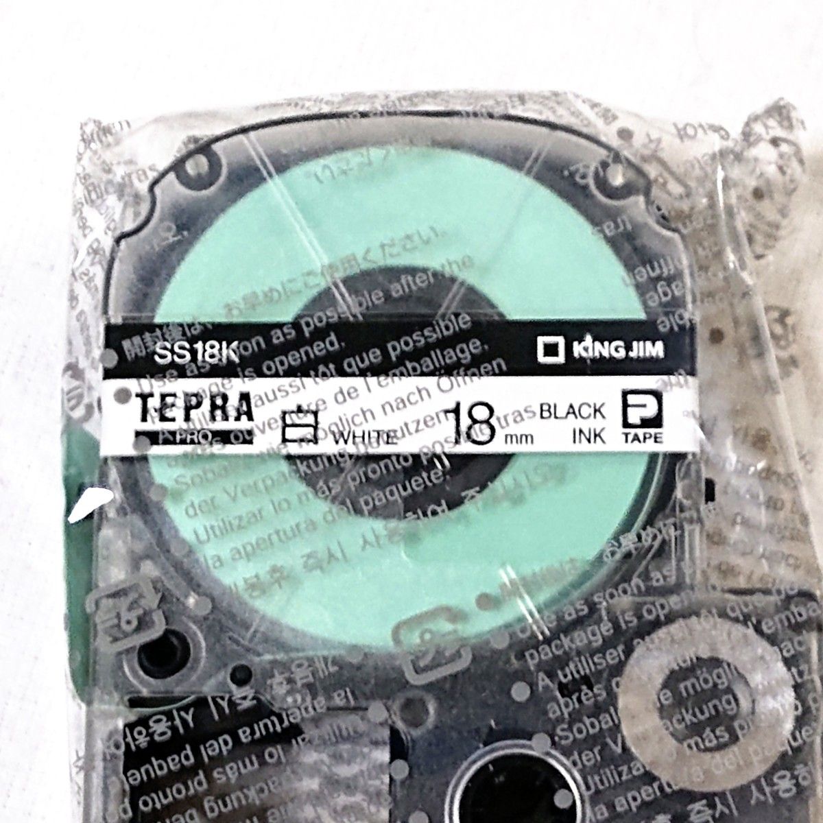 テプラテープ キングジム テプラPRO 純正品18㎜のメタリック【金】・パール【青】・白・赤の4色セット