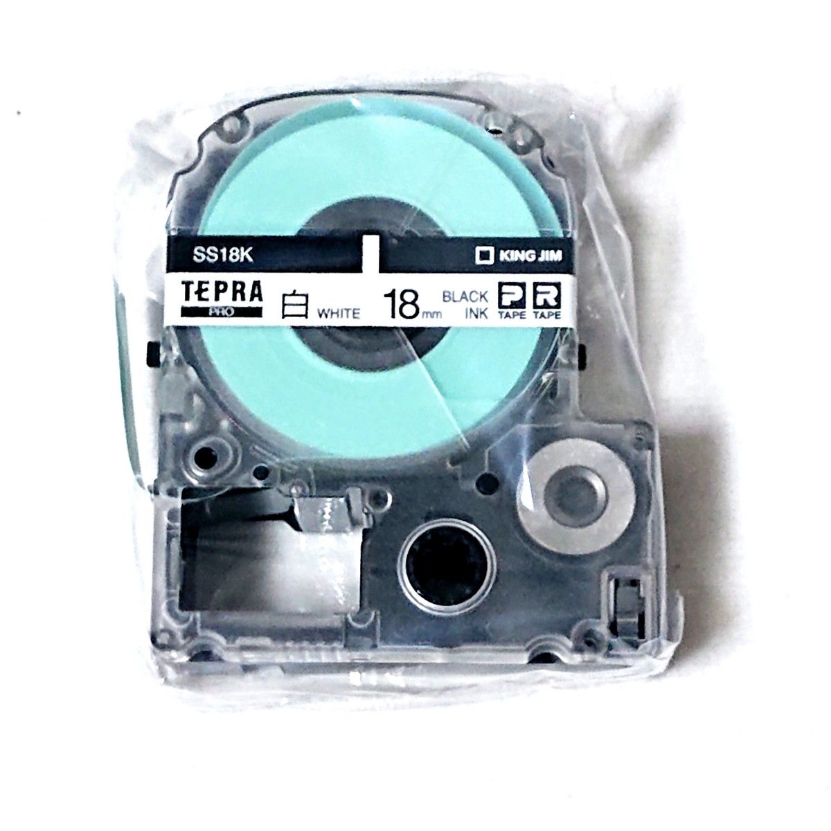 テプラテープ キングジム テプラPRO 純正品18㎜の白・紫・青・赤の4色セット【PとRの両方の機種に対応します】