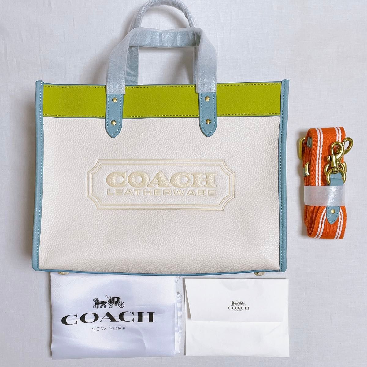 COACH コーチ フィールド トート 30 ショルダーバッグ グリーン