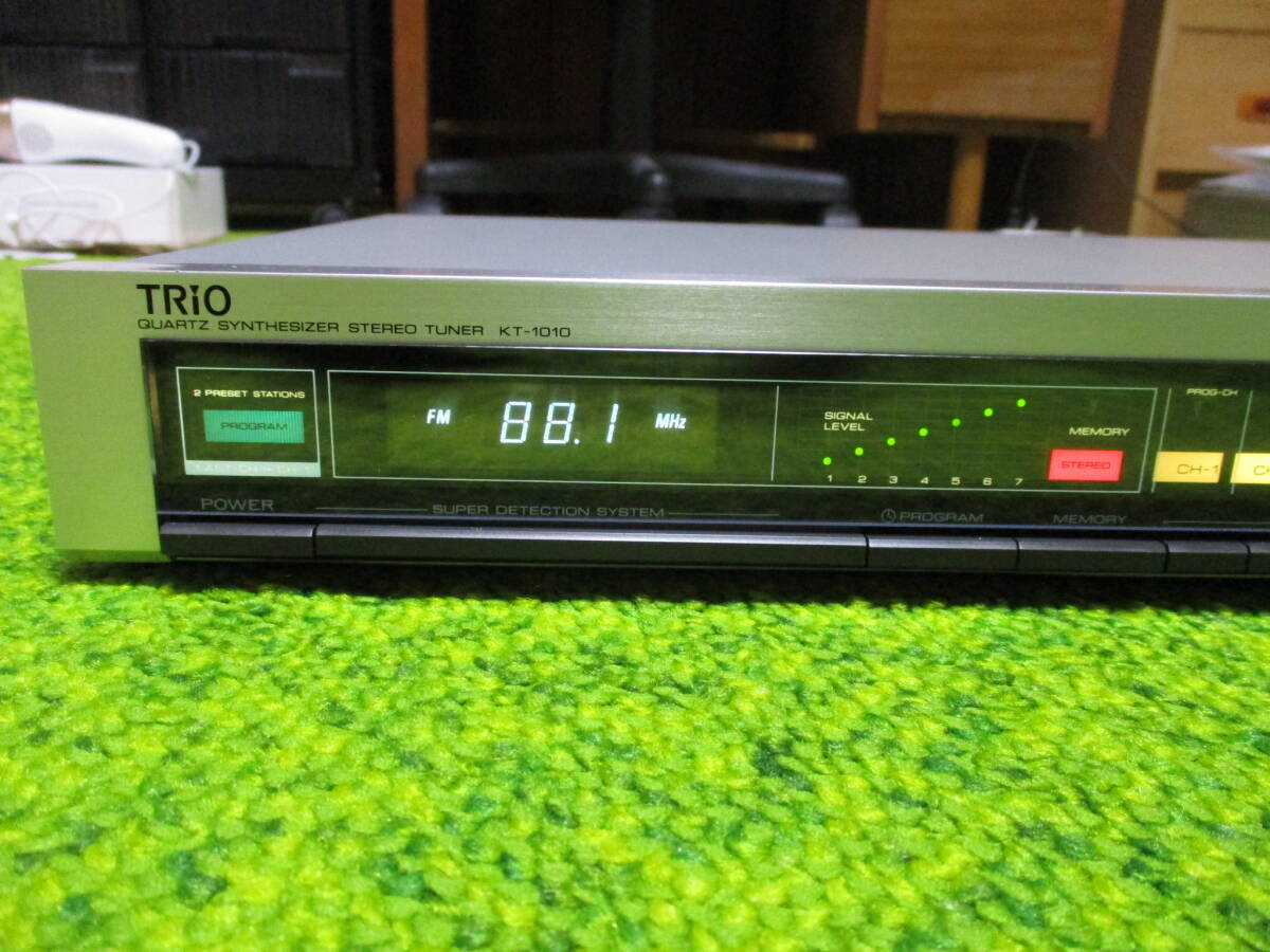 TRIO トリオ FM/AMチューナー KT-1010 整備済み完動品070の画像2