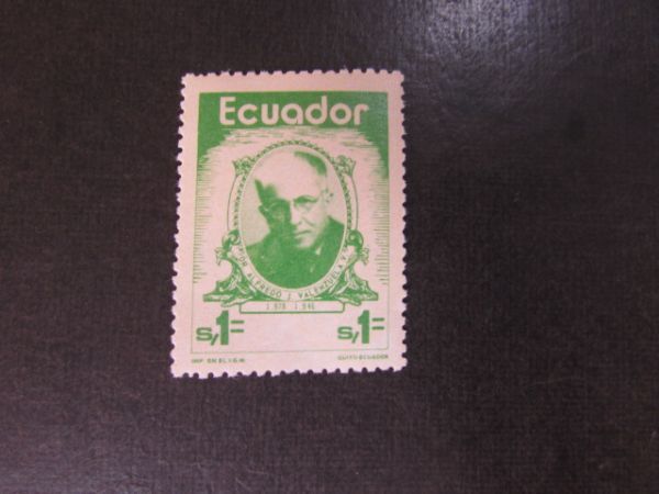 ⑨ 著名人 エクアドル エクアドルの著名人；アルフレッド・バレンズエラ 1種完 1974の画像1