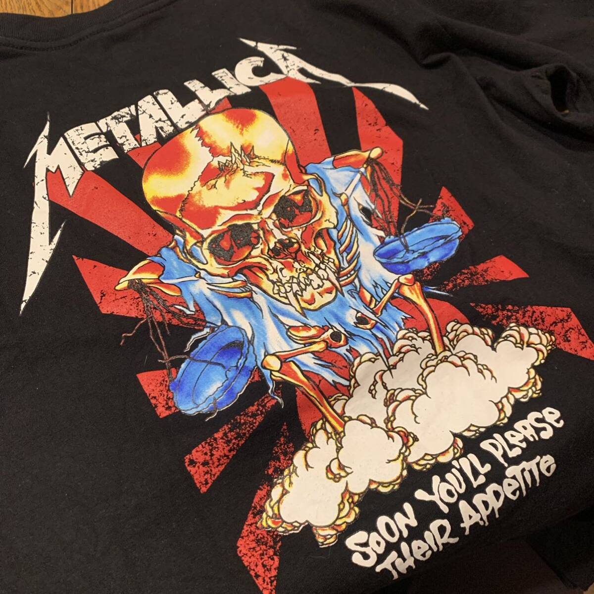 バンドTシャツ/バンT/バンドT/Tシャツ/METALLICA/メタリカ/BK/against/両面プリント/古着/詳細不明/現状渡し_画像8