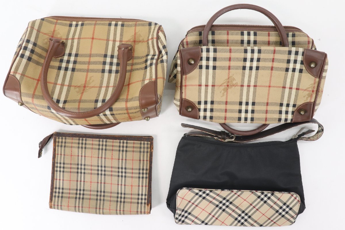 【21点】BURBERRY バーバリー Burberrysトート ハンド ショルダーバッグ 鞄 財布 名刺 カード入れ キーケース ポーチ等 まとめ 3229-HA_画像5