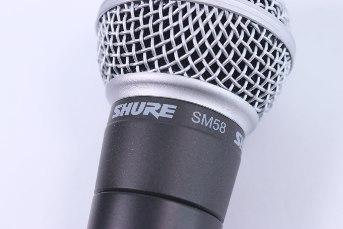 SHURE シュアー SM58 マイク ダイナミックマイク 音響機器 機材 動作未確認 3228-Y_画像3