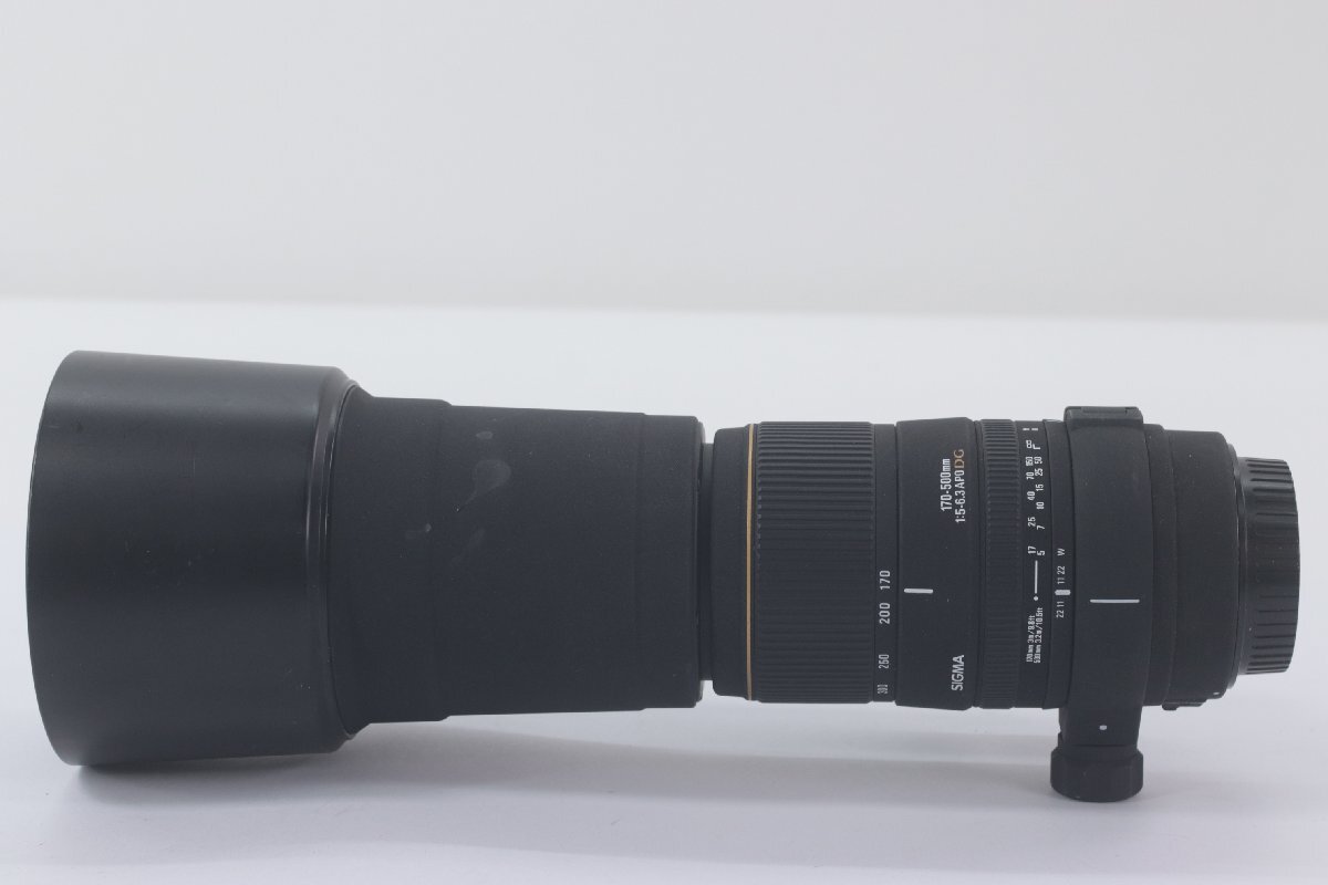 【ジャンク品】SIGMA シグマ 170-500mm F5-6.3 APO DG カメラ ズーム レンズ AF CANON キャノン マウント 43417-K_画像2