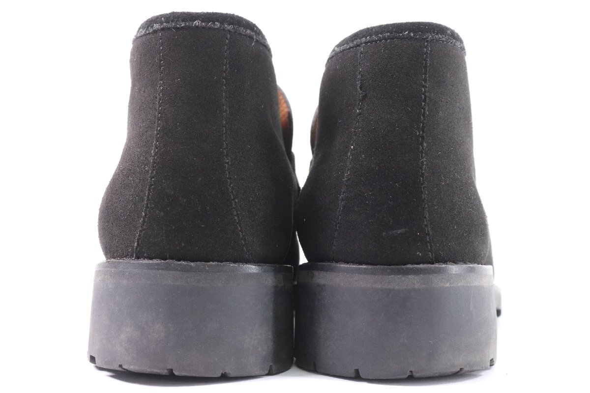 GUCCI グッチ 114 0067/4 サイズ 8 D ブラック スウェード スエード レザー ホースビット チャッカブーツ 靴 くつ メンズ 黒 3560-K_画像4