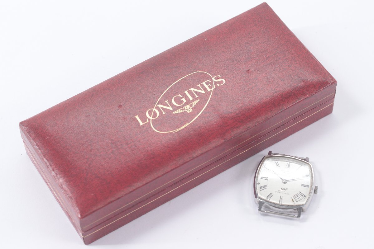 LONGINES ロンジン ULTRA CHRON ウルトラクロン 自動巻き デイト メンズ 腕時計 フェイスのみ 箱付 ジャンク 3640-N_画像2