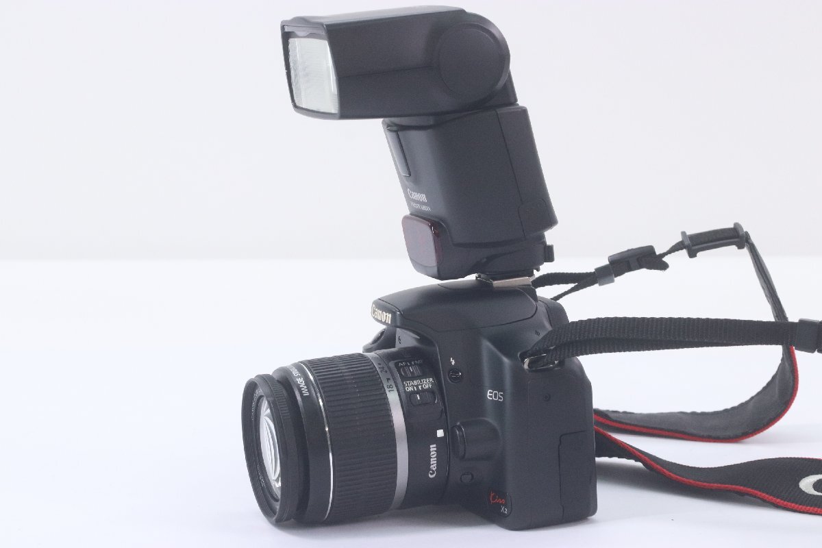 CANON キャノン EOS KISS X2 ZOOM EF-S 55-250mm F4-5.6/18-55mm F3.5-5.6 IS デジタル一眼 カメラ ズームレンズ 43392-K_画像5