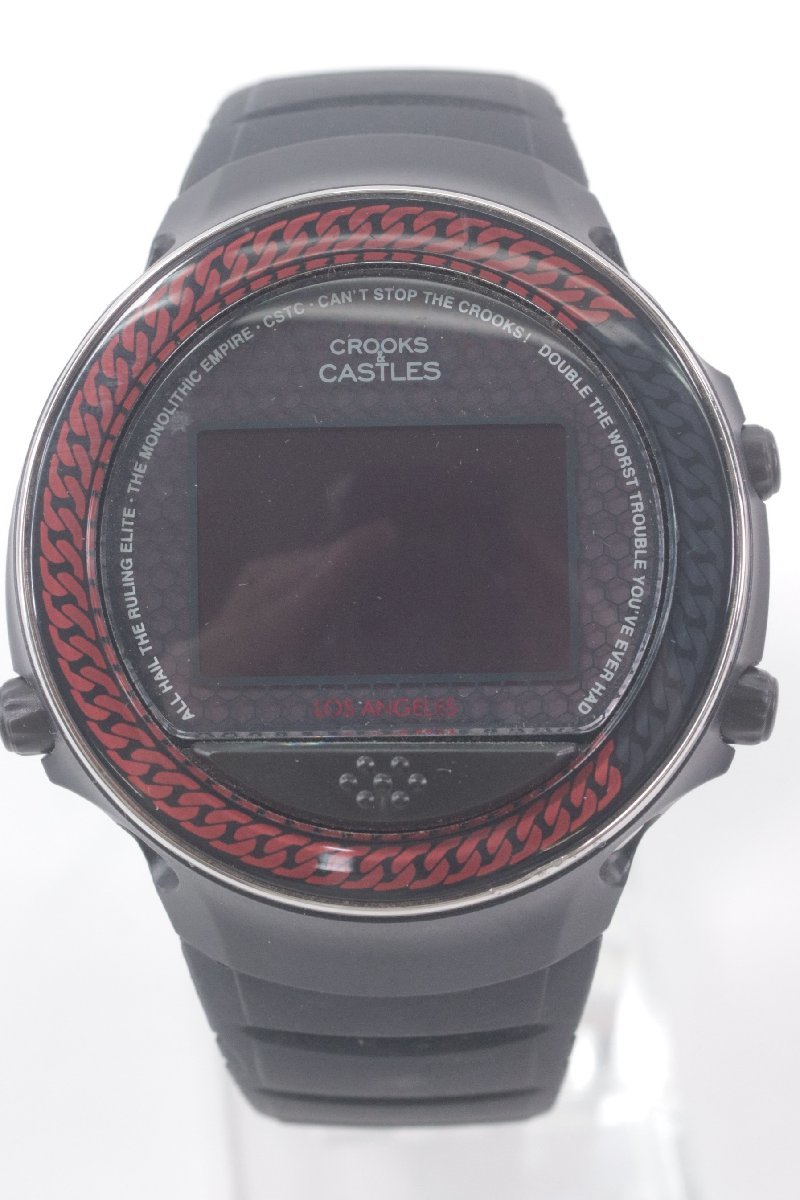 【2点】SEIKO セイコー WIRED ワイアード CROOKS CASTLES RADIO WAVE CONTROL 電波ソーラー デジタル メンズ 腕時計 3065-HA_画像2