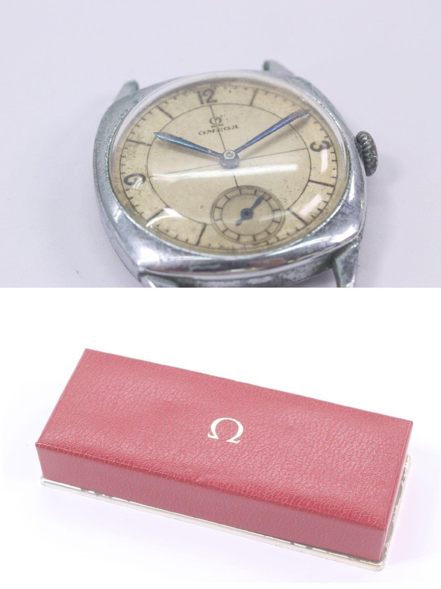 OMEGA オメガ スモセコ 手巻き 15石 アンティーク ヴィンテージ 腕時計 フェイスのみ ケース付き 3509-N_画像10
