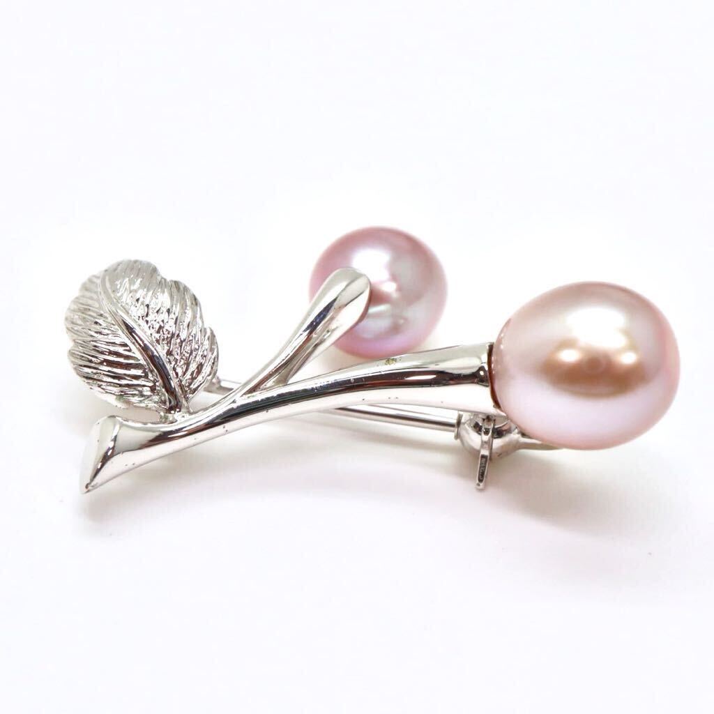 ＊MIKIMOTO(ミキモト)本真珠ブローチ＊a 約4.0g pearl パール accessory broach jewelry silver DA0/DAの画像4