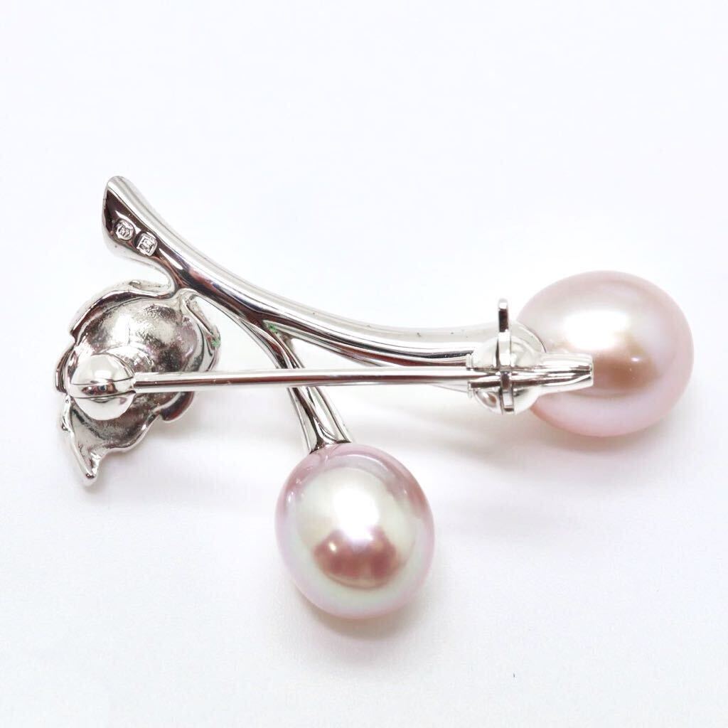 ＊MIKIMOTO(ミキモト)本真珠ブローチ＊a 約4.0g pearl パール accessory broach jewelry silver DA0/DAの画像3