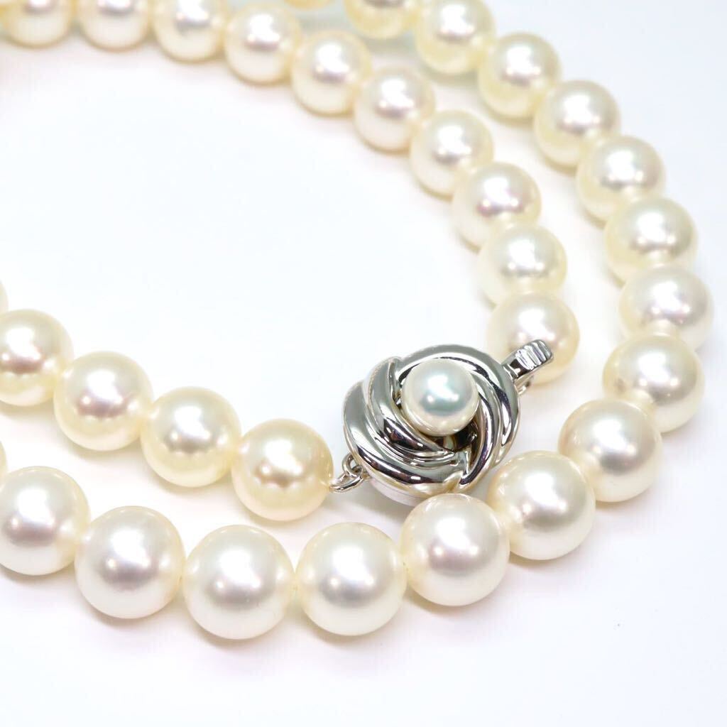 証明書付き!!＊TASAKI(田崎真珠)アコヤ本真珠ネックレス＊a 43.5g 42.0cm 8.0~8.5mm パール pearl necklace jewelry silver EE0/EG0の画像1